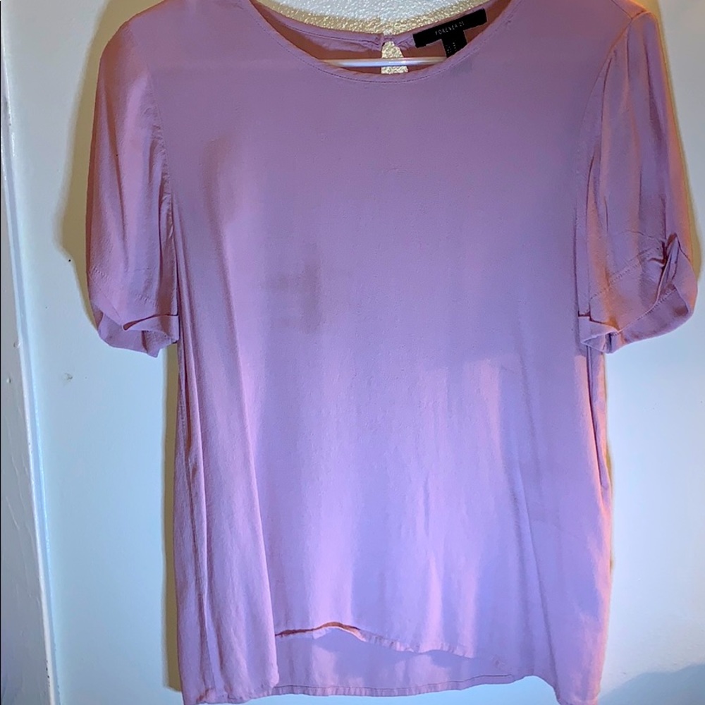 Light pink blouse short sleeve